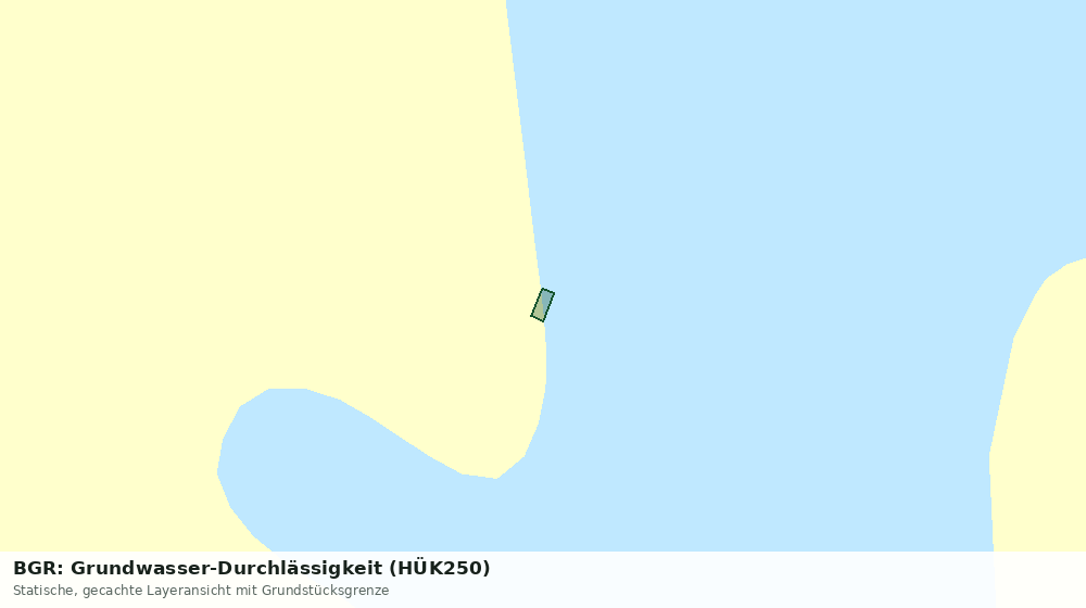 Statische Kartenansicht: BGR: Grundwasser-Durchlässigkeit (HÜK250)