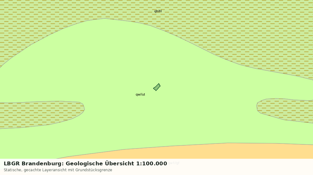 Statische Kartenansicht: LBGR Brandenburg: Geologische Übersicht 1:100.000