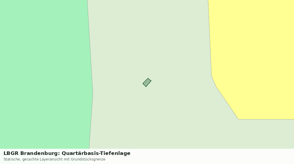 Statische Kartenansicht: LBGR Brandenburg: Quartärbasis-Tiefenlage