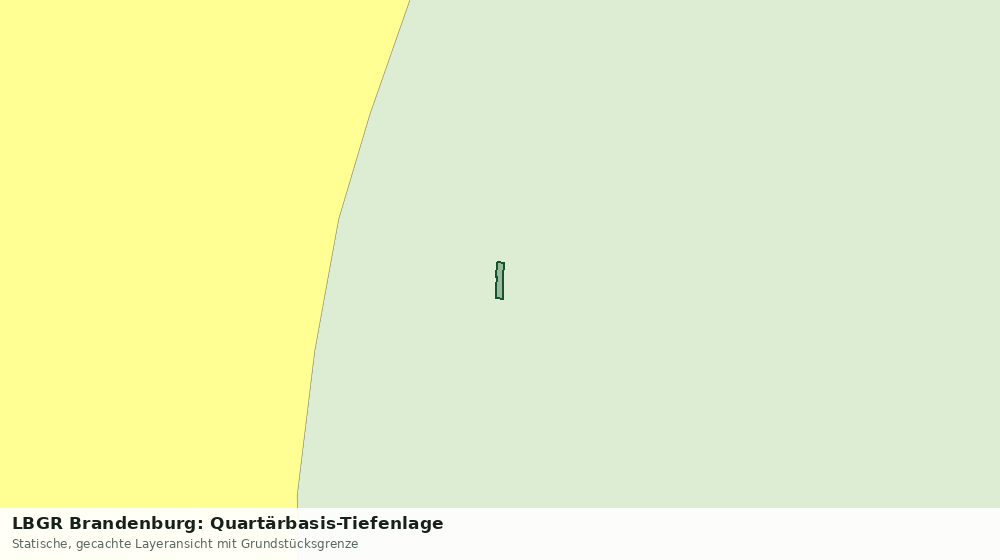 Statische Kartenansicht: LBGR Brandenburg: Quartärbasis-Tiefenlage