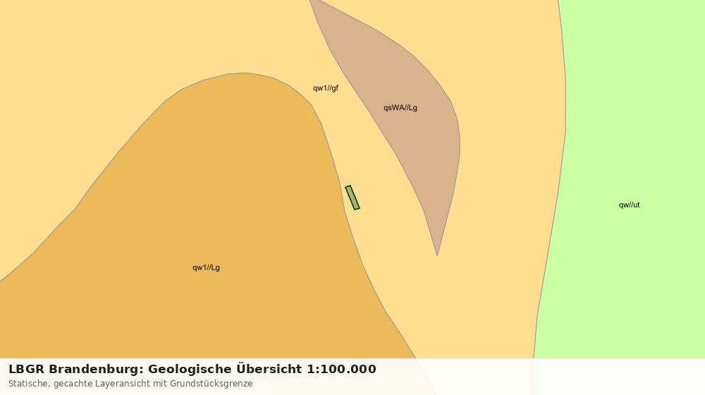 Statische Kartenansicht: LBGR Brandenburg: Geologische Übersicht 1:100.000