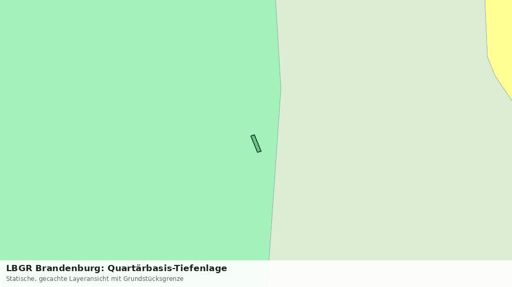 Statische Kartenansicht: LBGR Brandenburg: Quartärbasis-Tiefenlage