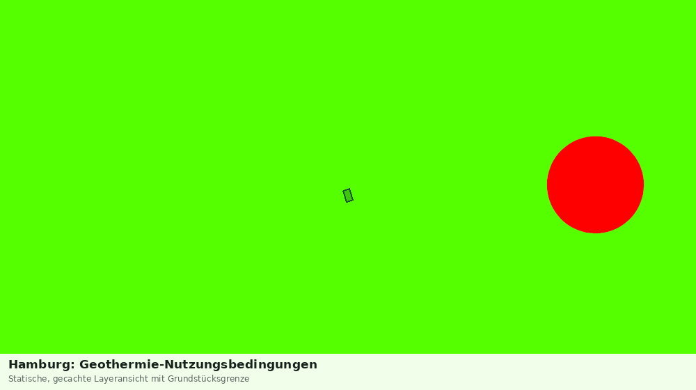 Statische Kartenansicht: Hamburg: Geothermie-Nutzungsbedingungen