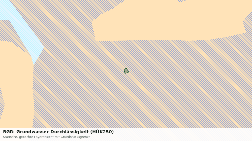Statische Kartenansicht: BGR: Grundwasser-Durchlässigkeit (HÜK250)