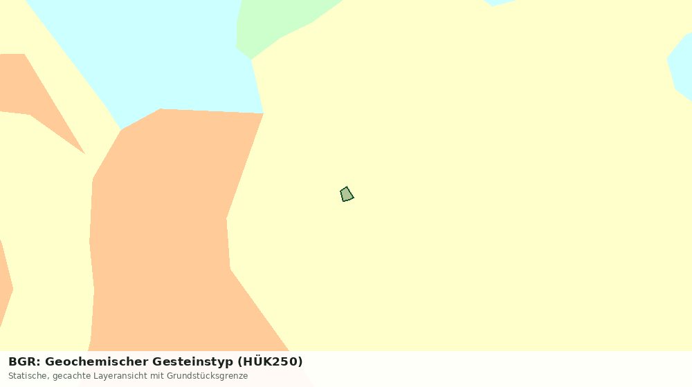 Statische Kartenansicht: BGR: Geochemischer Gesteinstyp (HÜK250)