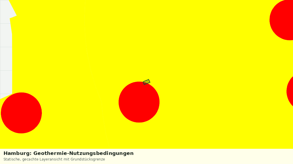 Statische Kartenansicht: Hamburg: Geothermie-Nutzungsbedingungen