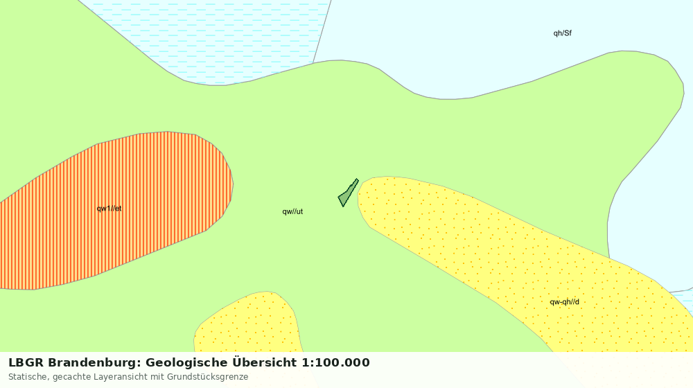 Statische Kartenansicht: LBGR Brandenburg: Geologische Übersicht 1:100.000