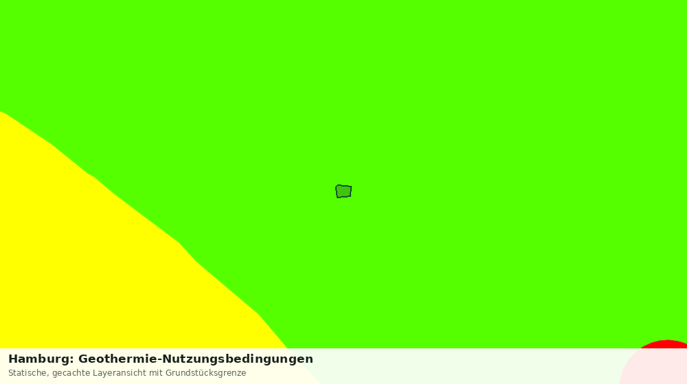 Statische Kartenansicht: Hamburg: Geothermie-Nutzungsbedingungen