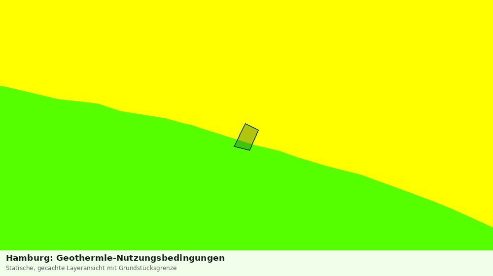 Statische Kartenansicht: Hamburg: Geothermie-Nutzungsbedingungen