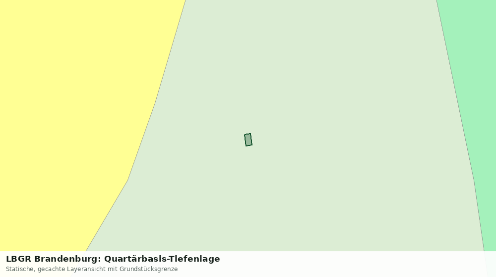 Statische Kartenansicht: LBGR Brandenburg: Quartärbasis-Tiefenlage