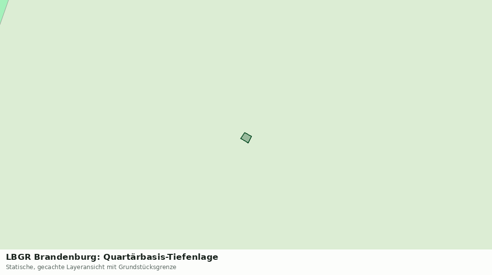 Statische Kartenansicht: LBGR Brandenburg: Quartärbasis-Tiefenlage