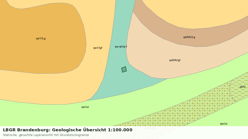 Statische Kartenansicht: LBGR Brandenburg: Geologische Übersicht 1:100.000