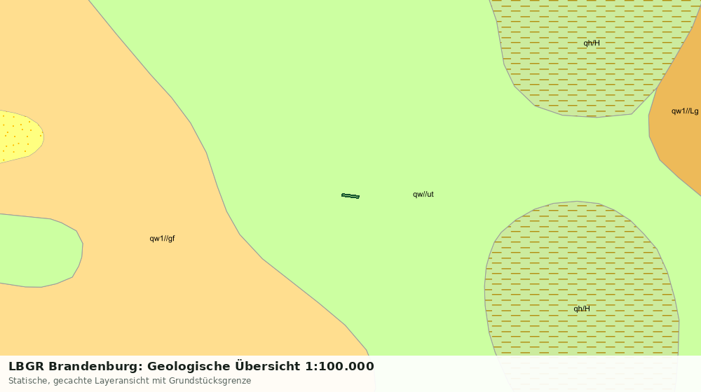 Statische Kartenansicht: LBGR Brandenburg: Geologische Übersicht 1:100.000