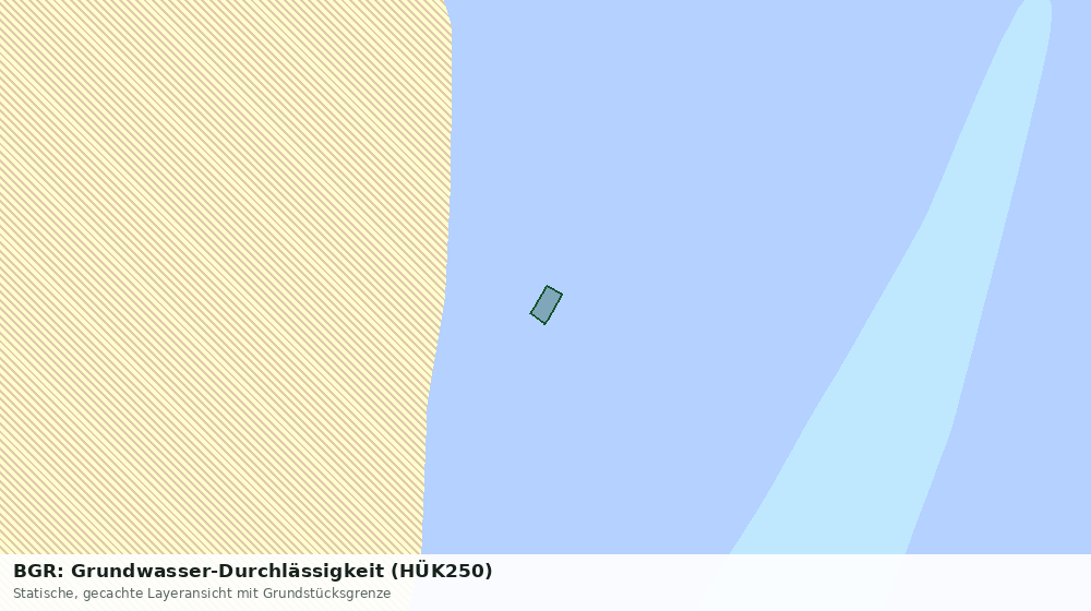 Statische Kartenansicht: BGR: Grundwasser-Durchlässigkeit (HÜK250)