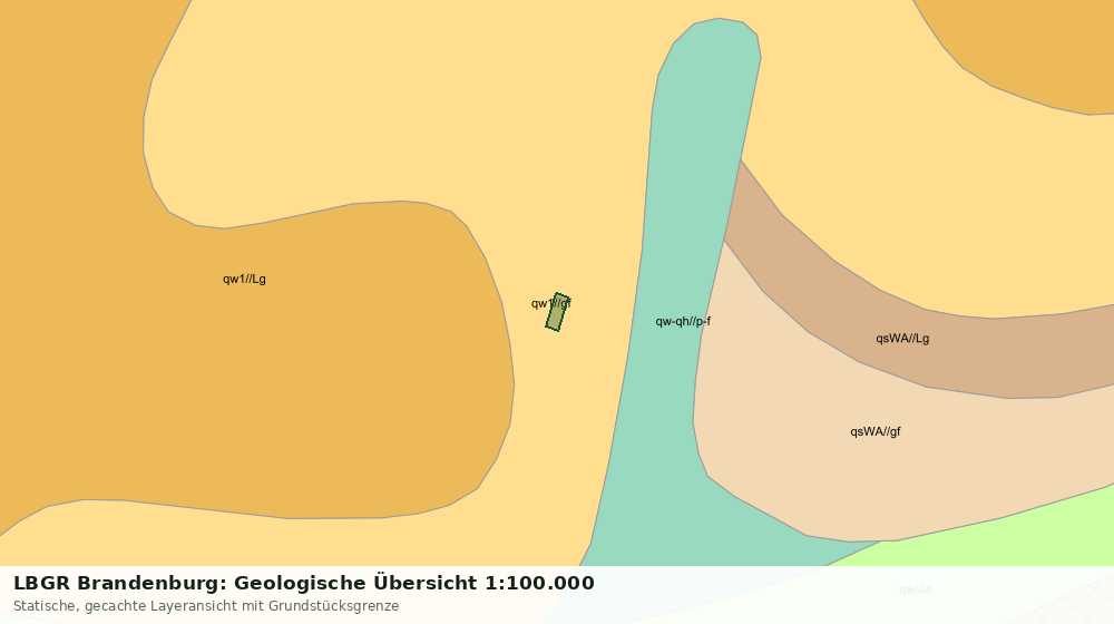 Statische Kartenansicht: LBGR Brandenburg: Geologische Übersicht 1:100.000