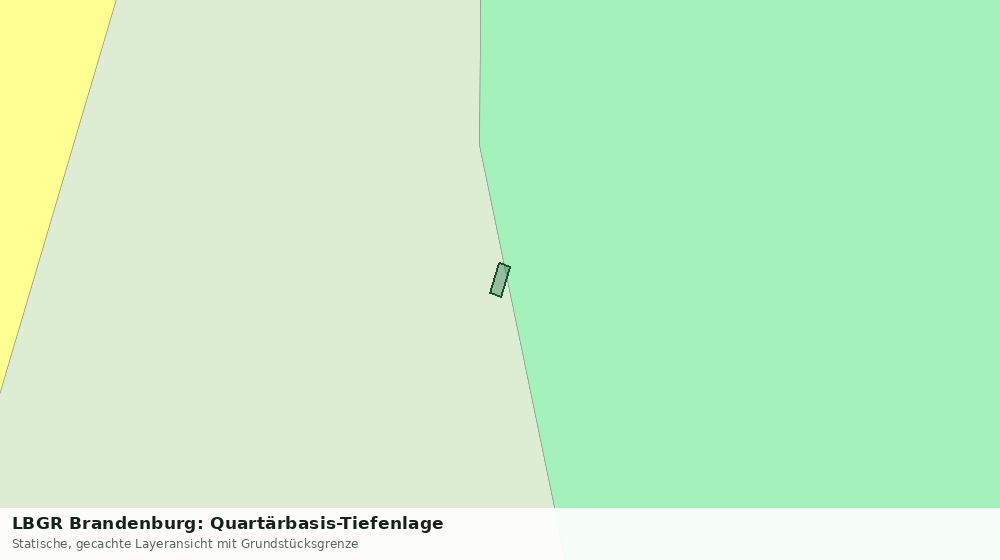 Statische Kartenansicht: LBGR Brandenburg: Quartärbasis-Tiefenlage