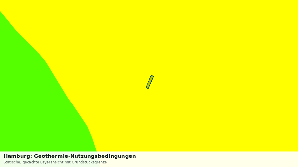 Statische Kartenansicht: Hamburg: Geothermie-Nutzungsbedingungen