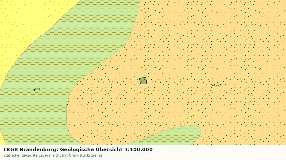 Statische Kartenansicht: LBGR Brandenburg: Geologische Übersicht 1:100.000