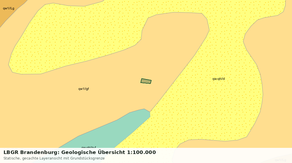 Statische Kartenansicht: LBGR Brandenburg: Geologische Übersicht 1:100.000