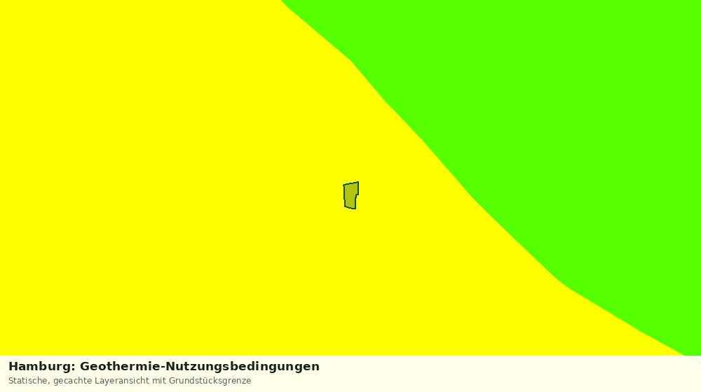 Statische Kartenansicht: Hamburg: Geothermie-Nutzungsbedingungen