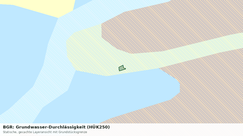 Statische Kartenansicht: BGR: Grundwasser-Durchlässigkeit (HÜK250)