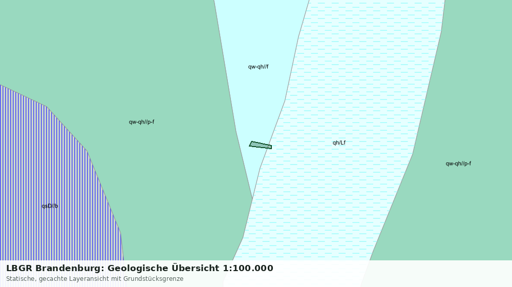 Statische Kartenansicht: LBGR Brandenburg: Geologische Übersicht 1:100.000