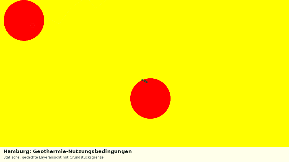 Statische Kartenansicht: Hamburg: Geothermie-Nutzungsbedingungen