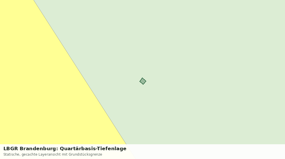 Statische Kartenansicht: LBGR Brandenburg: Quartärbasis-Tiefenlage