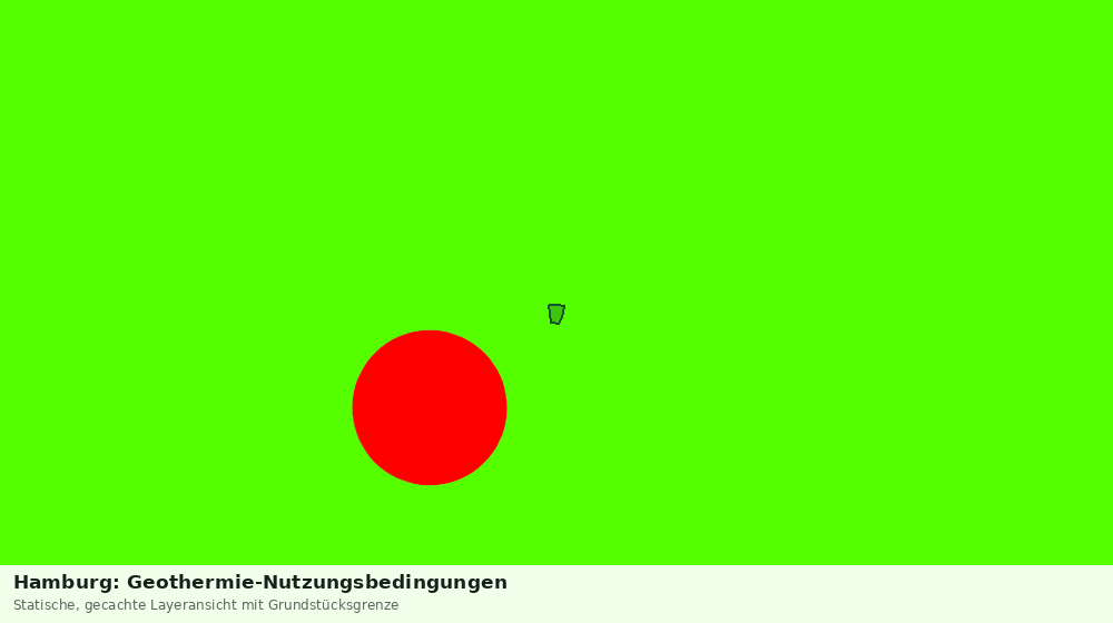 Statische Kartenansicht: Hamburg: Geothermie-Nutzungsbedingungen