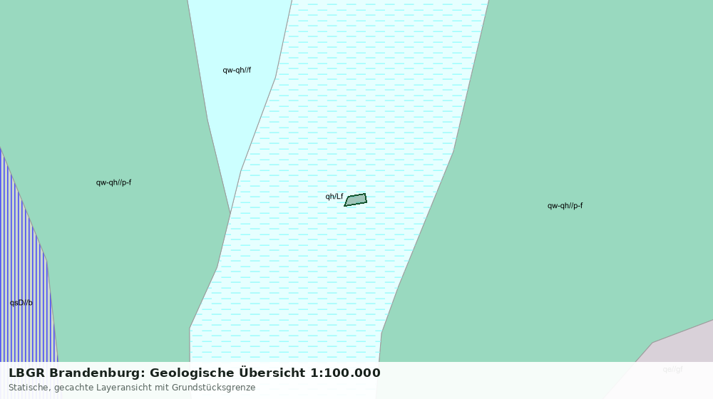 Statische Kartenansicht: LBGR Brandenburg: Geologische Übersicht 1:100.000