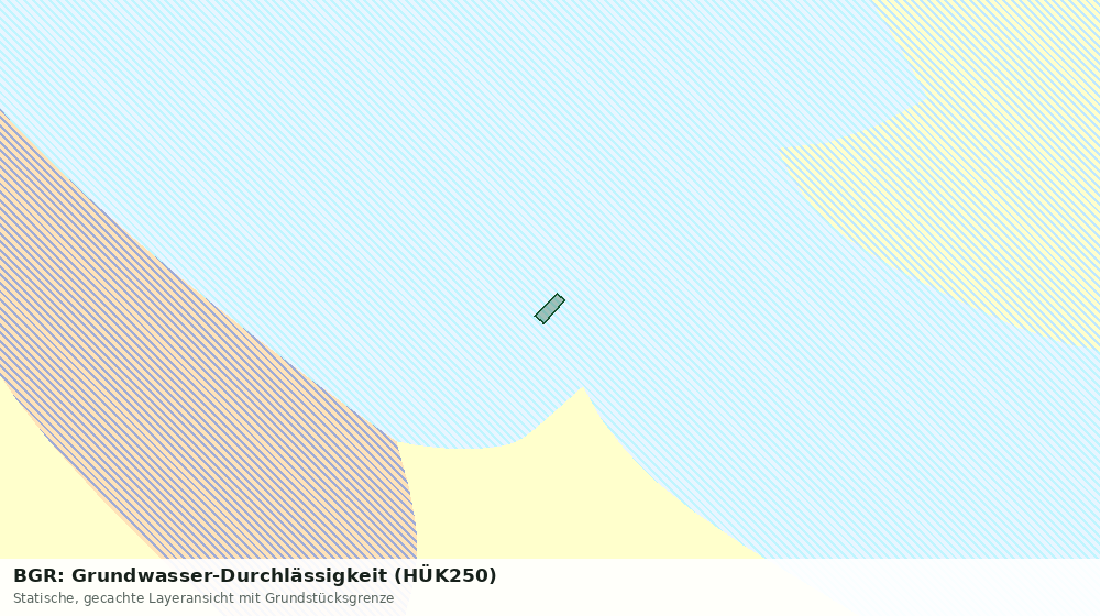 Statische Kartenansicht: BGR: Grundwasser-Durchlässigkeit (HÜK250)