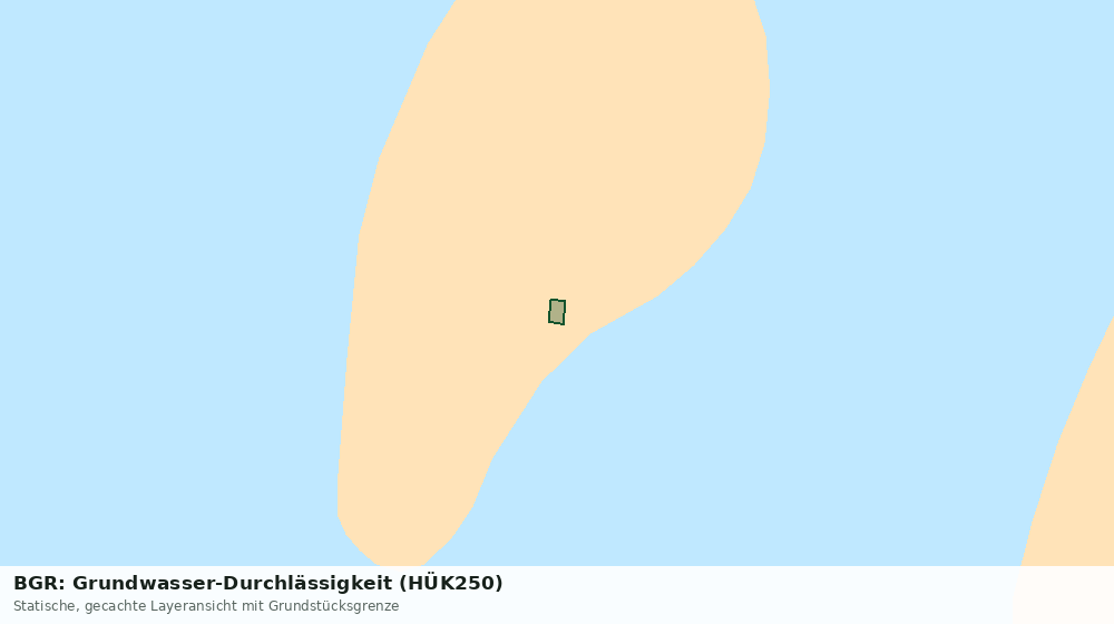 Statische Kartenansicht: BGR: Grundwasser-Durchlässigkeit (HÜK250)