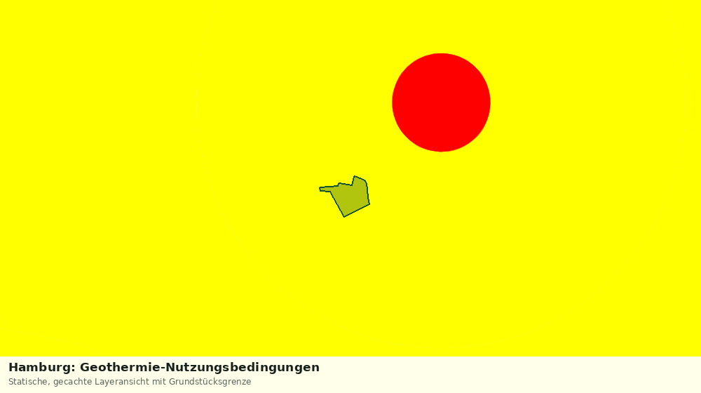 Statische Kartenansicht: Hamburg: Geothermie-Nutzungsbedingungen