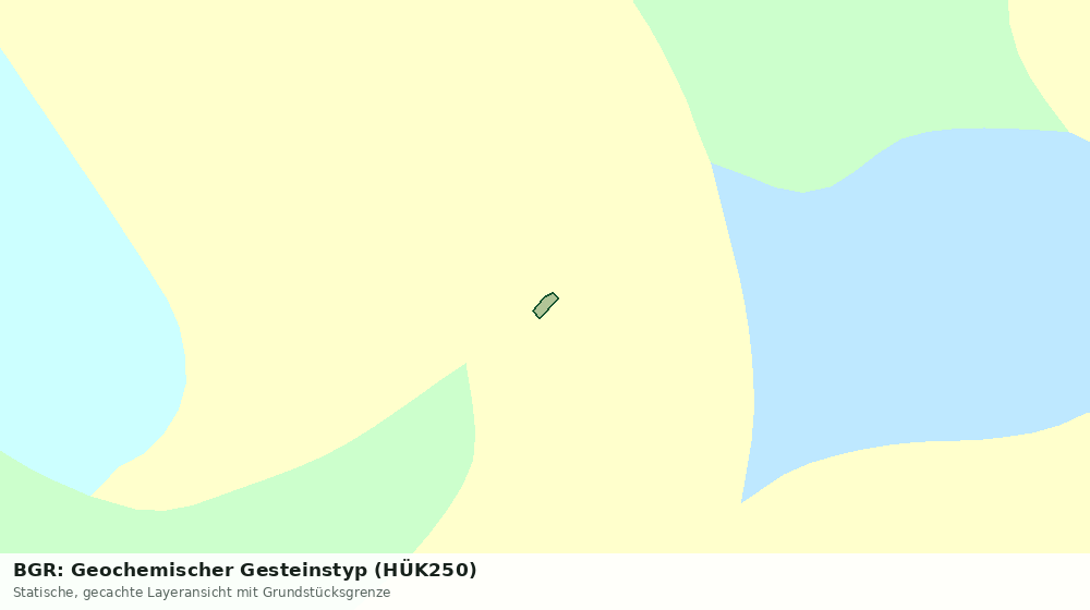 Statische Kartenansicht: BGR: Geochemischer Gesteinstyp (HÜK250)