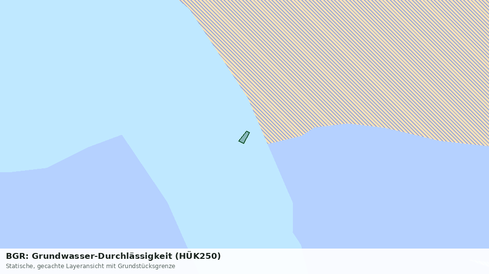 Statische Kartenansicht: BGR: Grundwasser-Durchlässigkeit (HÜK250)