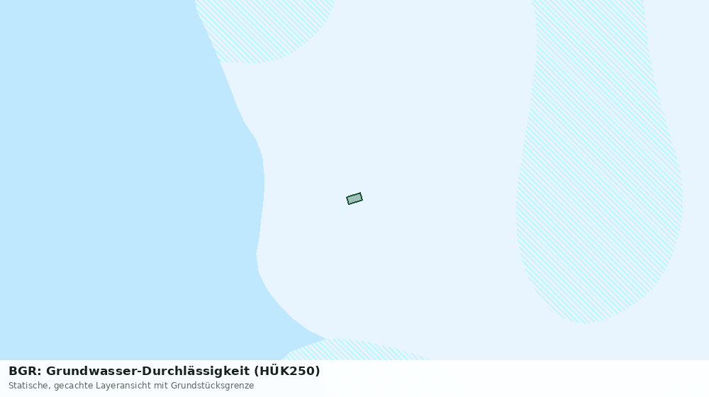 Statische Kartenansicht: BGR: Grundwasser-Durchlässigkeit (HÜK250)