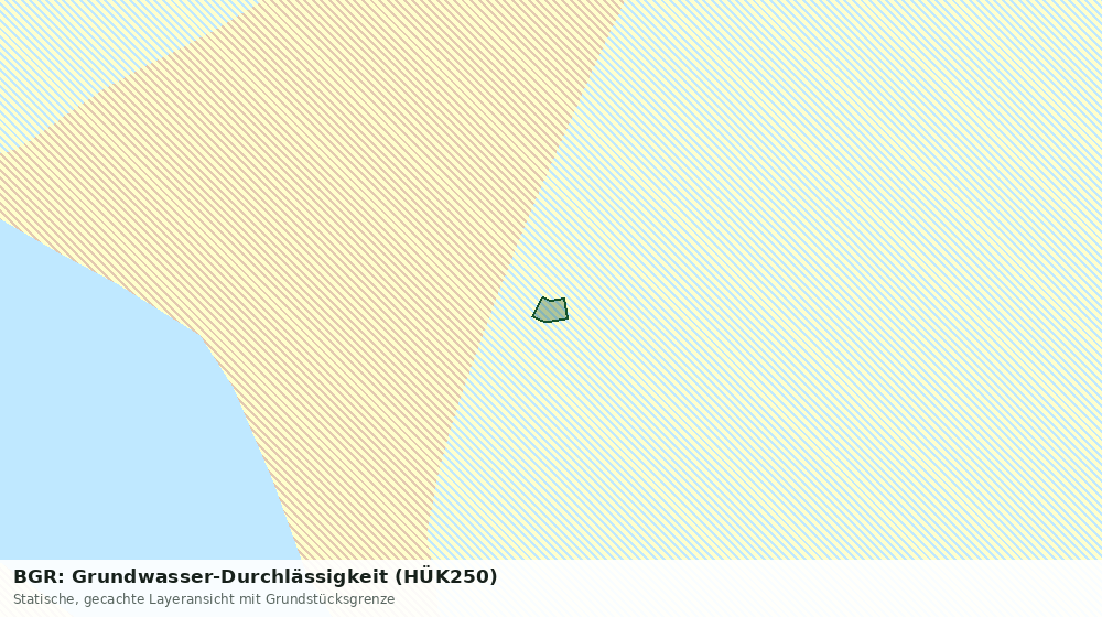Statische Kartenansicht: BGR: Grundwasser-Durchlässigkeit (HÜK250)