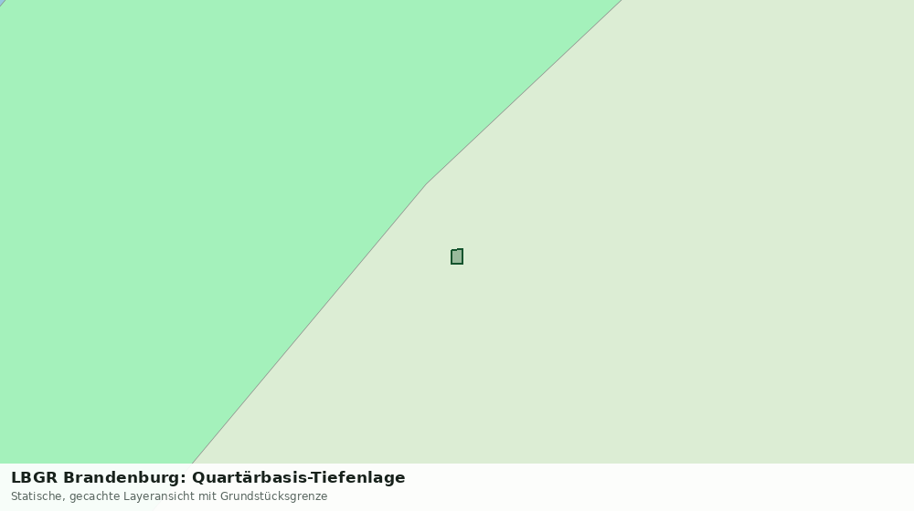 Statische Kartenansicht: LBGR Brandenburg: Quartärbasis-Tiefenlage