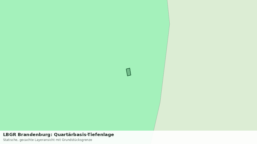 Statische Kartenansicht: LBGR Brandenburg: Quartärbasis-Tiefenlage