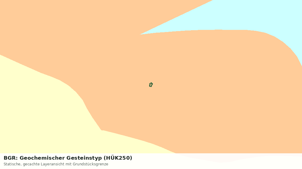 Statische Kartenansicht: BGR: Geochemischer Gesteinstyp (HÜK250)