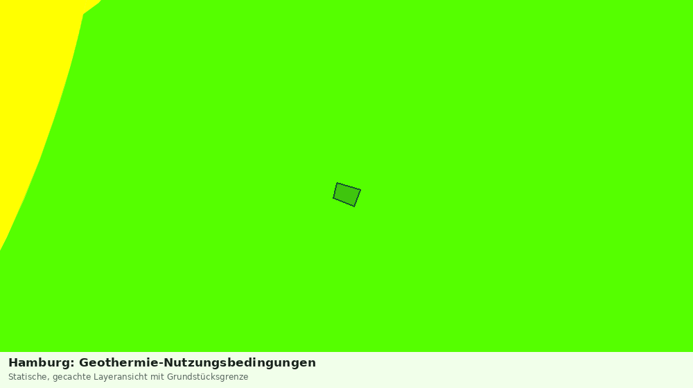 Statische Kartenansicht: Hamburg: Geothermie-Nutzungsbedingungen