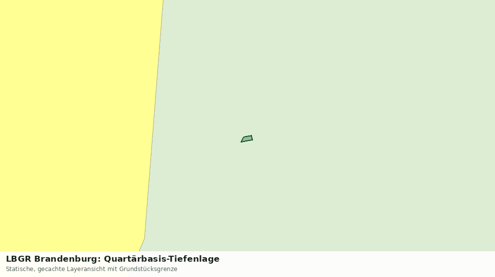 Statische Kartenansicht: LBGR Brandenburg: Quartärbasis-Tiefenlage