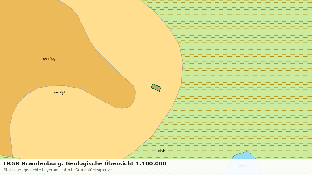 Statische Kartenansicht: LBGR Brandenburg: Geologische Übersicht 1:100.000
