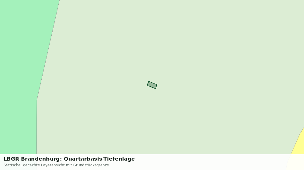 Statische Kartenansicht: LBGR Brandenburg: Quartärbasis-Tiefenlage