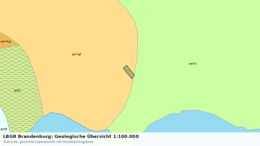 Statische Kartenansicht: LBGR Brandenburg: Geologische Übersicht 1:100.000