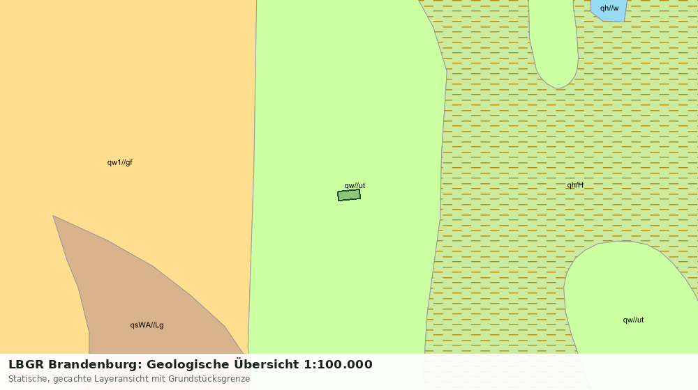 Statische Kartenansicht: LBGR Brandenburg: Geologische Übersicht 1:100.000