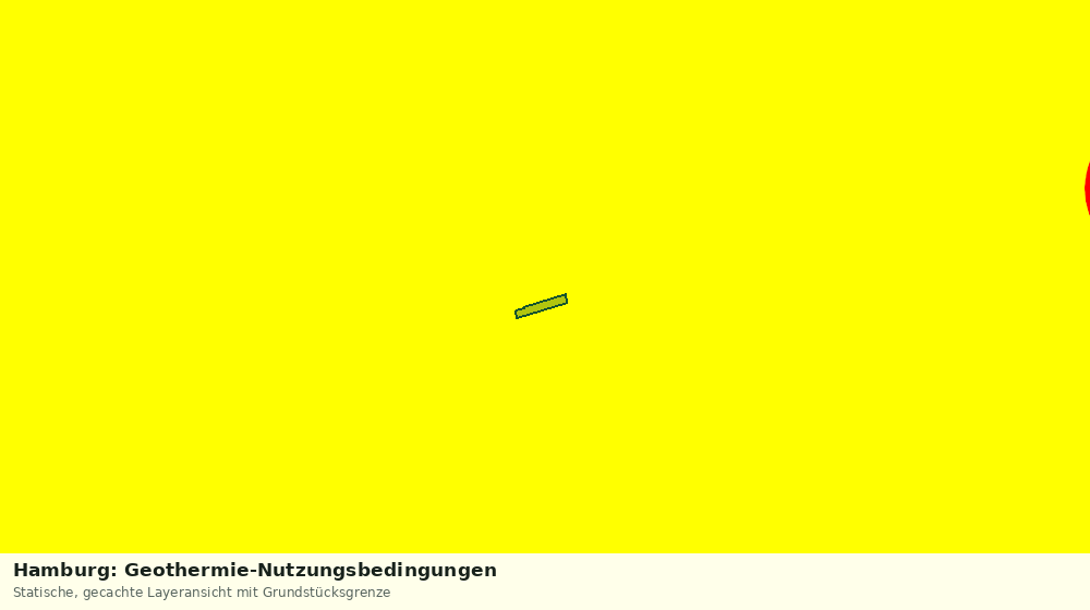 Statische Kartenansicht: Hamburg: Geothermie-Nutzungsbedingungen