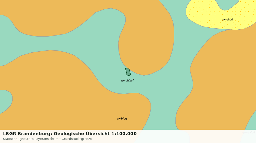 Statische Kartenansicht: LBGR Brandenburg: Geologische Übersicht 1:100.000
