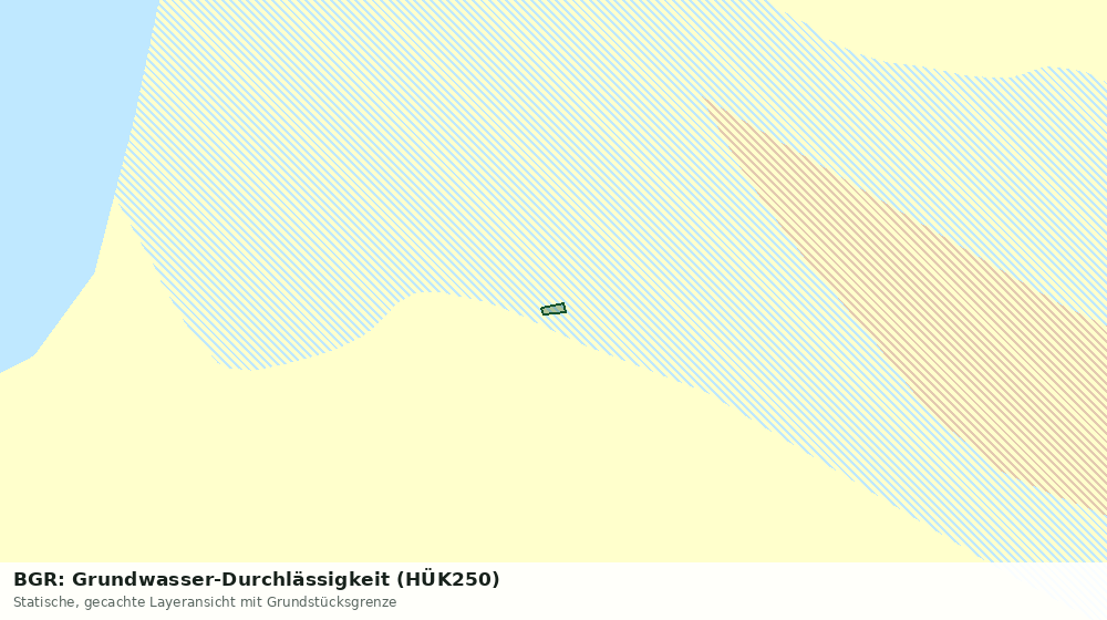 Statische Kartenansicht: BGR: Grundwasser-Durchlässigkeit (HÜK250)