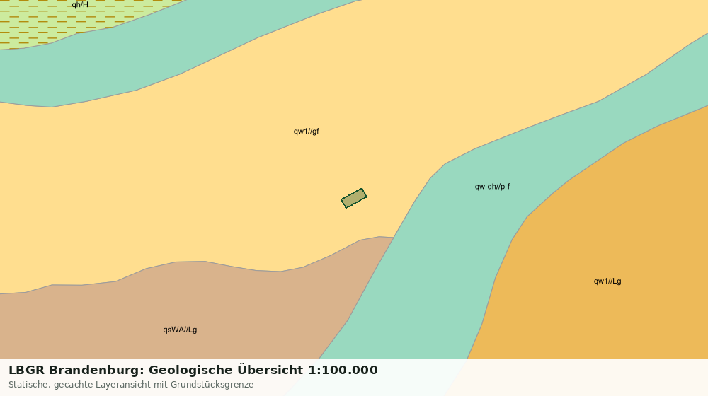 Statische Kartenansicht: LBGR Brandenburg: Geologische Übersicht 1:100.000